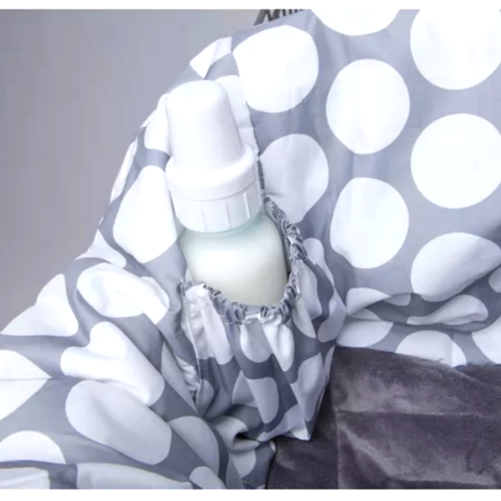 GUC Boppy Preferred Shopping Cart Cover - Gray Dots - Picture 7 of 16